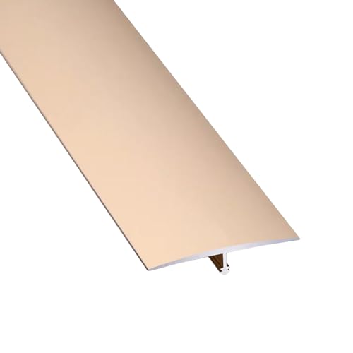 Aluminium-Bodenübergangsschwellenleiste, Schwellenleisten-Türverkleidung, langlebige Bodenkanten-Abdeckleiste/Schwarz/L 145 cm (Rot, B 40 mm)(Gold,W 40Mm) von POTUBI