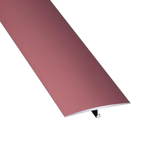 Aluminium-Bodenübergangsschwellenleiste, Schwellenleisten-Türverkleidung, langlebige Bodenkanten-Abdeckleiste/Schwarz/L 145 cm (Rot, B 40 mm)(Red,W 40Mm) von POTUBI