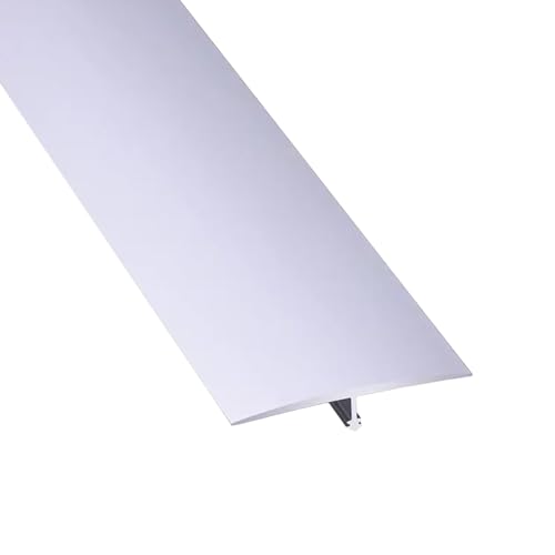 Aluminium-Bodenübergangsschwellenleiste, Schwellenleisten-Türverkleidung, langlebige Bodenkanten-Abdeckleiste/Schwarz/L 145 cm (Rot, B 40 mm)(White,W 40Mm) von POTUBI