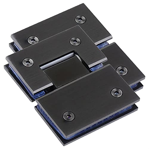 Glasklemmclip, 2 STK., Schwarze 180°-Zweiwege-Glasklemmen for Badezimmer, 8-12 mm rahmenlose Türscharniere for Duschtüren Glasklemmclip, 2 STK., Schwarze 180°-Zweiwege-Glasklemmen for Badezimmer, 8-12 mm rahmenlose Türscharniere for Duschtüren von POTUBI