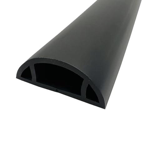 Kabelkanal, selbstklebend, for Wand-, Eck-, Schreibtisch- und Fernsehgeräte, 2er-Pack, mehrere Farben, Größen (Rot, 3#)(Black,3#) von POTUBI
