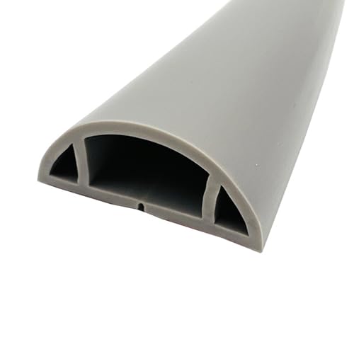 Kabelkanal, selbstklebend, for Wand-, Eck-, Schreibtisch- und Fernsehgeräte, 2er-Pack, mehrere Farben, Größen (Rot, 3#)(Gray a,3.5#) von POTUBI