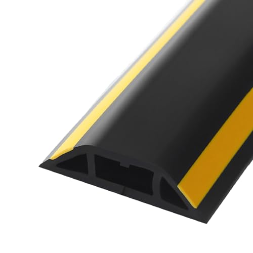 Kabelkanal, selbstklebend, for Wand-, Eck-, Schreibtisch- und Fernsehgeräte, 2er-Pack, mehrere Farben, Größen (Rot, 3#)(Yellow black,4#) von POTUBI