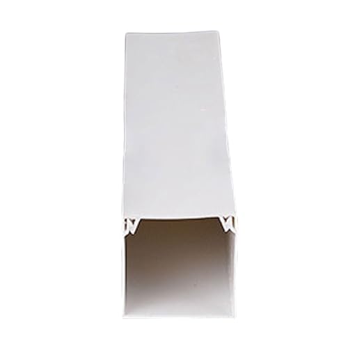 Kabelkanal, selbstklebend, selbstklebender, mehrere Größen, weiß, 2er-Packung mit 1 m (75 x 75 mm)(75 * 75mm) von POTUBI