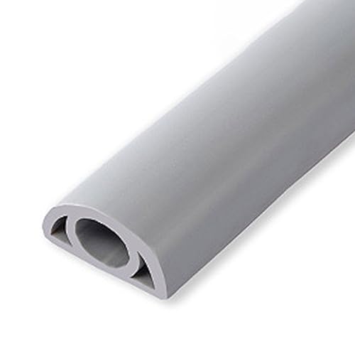 Kabelkanal, selbstklebend, selbstklebender Kabel- und Drahtabdeckungskanal, mehrfarbig, mehrere Größen (rot, L2 m x B3 cm)(Grey,L2m*W2cm) von POTUBI