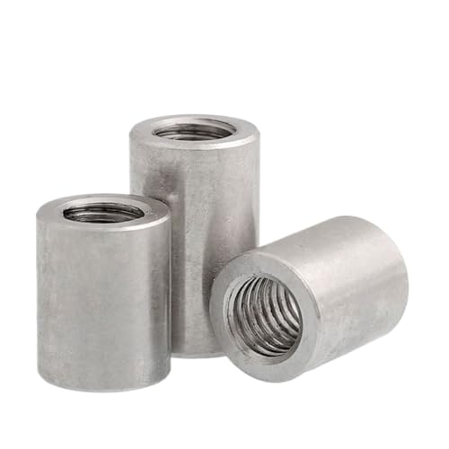 Lange runde Kupplungsmutter, Kupplungsmuttern aus Edelstahl 304, M3, M4, M5, Packung mit mehreren Größen (M5 x 8 x 10 – 3 Stück)(M4x 8x15 3pcs) von POTUBI