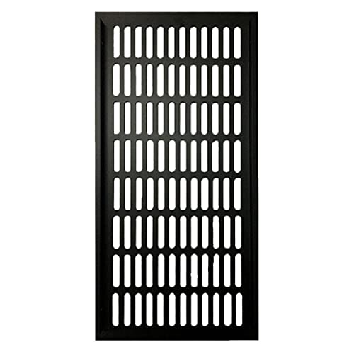 Lüftungsgitterabdeckung aus Metall, Lüftungsgitter aus Aluminiumlegierung, schwarz, mehrere Größen (200 x 400 mm)(200x400 mm) von POTUBI