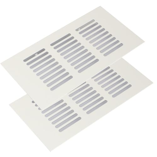 Lüftungsgitterabdeckung aus Metall, Lüftungsgitterabdeckung aus Aluminiumlegierung, 2er-Pack 150 x (150–600) mm (150 x 200 mm)(150x250mm) von POTUBI