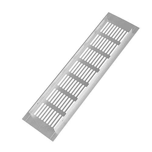 Metall-Lüftungsgitterabdeckung, Lüftungsgitter aus Aluminiumlegierung, mehrere Größen (80 x 80 mm)(50x200mm) von POTUBI