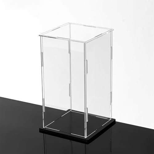 POTUBI Klare Vitrine aus Acryl, 5 6 8 10 12 14 16 18 Zoll große Vitrine for Actionfiguren, Schaubox for Sammlerstücke (25 x 25 x 25 cm (10 x 10 x 10 Zoll))(35x35x30cm(14x14x12in)) von POTUBI