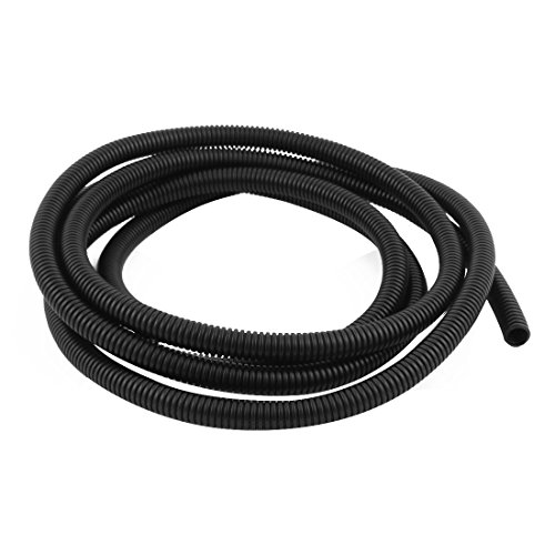 PVC F-Lame Retardant Wellschlauch Rohr 11mm Dia 2,5 Meter Länge Schwarz von POTUBI