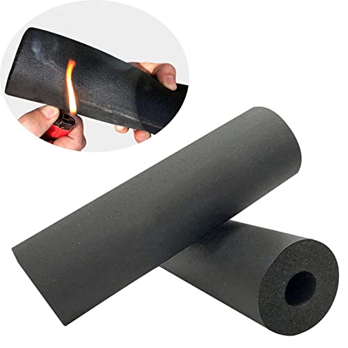 Rohrisolierungsschaumschlauch, Rohrisolierungsschaumschlauch, 2er-Pack, schwarz, mehrere Größen (32 mm x 15 mm x 1,8 m)(25mmx15mmx1.8m) von POTUBI