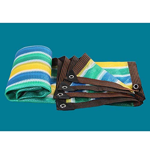 Schattennetz for den Außenbereich mit Ösenmarkise, 80% Sonnenschutz, Anti-Aging-Schattentuch, 8-poliges Wärmedämm-Schattensegel (3 x 10 m (10 x 33 Fuß))(3x3m(10 * 10ft)) von POTUBI