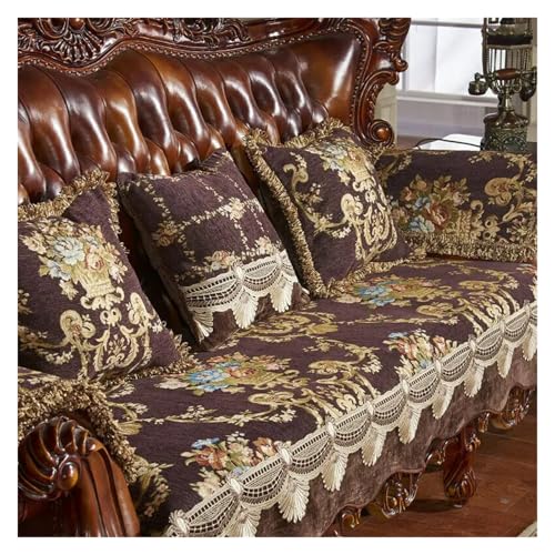 Schonbezug, Sofakissenbezüge, Vintage-Sofabezug, Vintage-Sofabezug, Couch-Schonbezug, Sesselbezug, Liegestuhlbezug, Wohnzimmermöbelschutz, 3-, 4-Sitzer (Blau, Sitzbezug - 90 x 240 cm)(Color 1,Seat cov von POTUBI