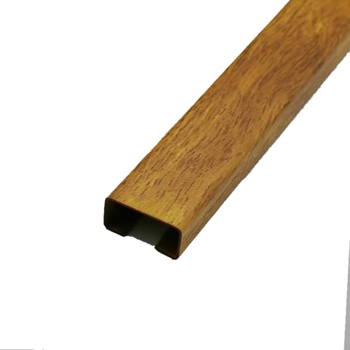 Selbstklebender Kabelkanal, Kabelkanal-Drahtabdeckung for Wand und Boden, 2er-Pack, je 1 m, mehrfarbig, mehrere Größen (Rot, 80 x 40)(Dark Yellow,24 * 12) von POTUBI