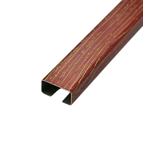 Selbstklebender Kabelkanal, Kabelkanal-Drahtabdeckung for Wand und Boden, 2er-Pack, je 1 m, mehrfarbig, mehrere Größen (Rot, 80 x 40)(Golden Brown,80 * 40) von POTUBI