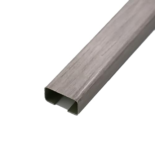 Selbstklebender Kabelkanal, Kabelkanal-Drahtabdeckung for Wand und Boden, 2er-Pack, je 1 m, mehrfarbig, mehrere Größen (Rot, 80 x 40)(Grey,15 * 10) von POTUBI