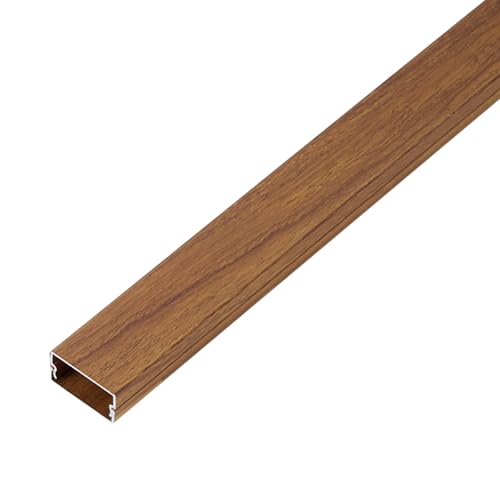 Selbstklebender Kabelkanal, quadratischer aus PVC mit Selbstklebefunktion for Boden und Wand, 1 m, mehrere Größen (E, 24 x 12 mm)(A,24x12mm) von POTUBI
