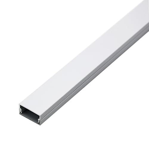 Selbstklebender Kabelkanal, quadratischer aus PVC mit Selbstklebefunktion for Boden und Wand, 1 m, mehrere Größen (E, 24 x 12 mm)(C,20x10mm) von POTUBI