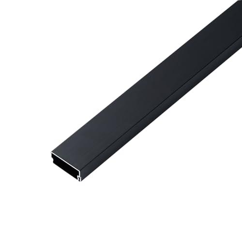 Selbstklebender Kabelkanal, quadratischer aus PVC mit Selbstklebefunktion for Boden und Wand, 1 m, mehrere Größen (E, 24 x 12 mm)(D,24x12mm) von POTUBI