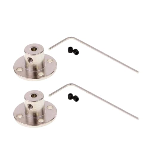Starre Flanschführungskupplung, Starre Flanschmotorwellenkupplungsstecker, 2er-Pack, mehrere Größen (A 3,17 mm)(A 3.17mm) von POTUBI