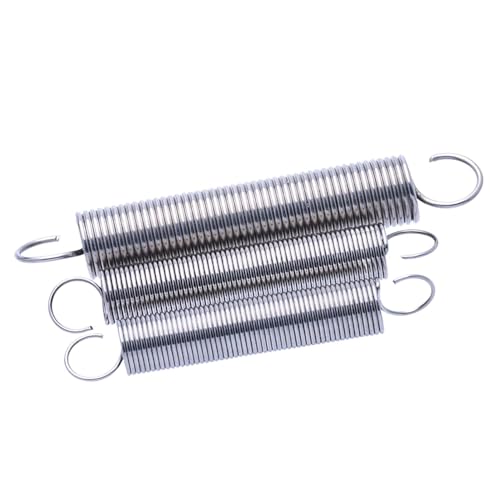 Zugfedern aus Edelstahl - 0,3–0,5 mm Draht × 3–6 mm Außendurchmesser × 10–300 mm | Hohe Präzision (0,5 x 6 x 100 mm x 5 Stück)(0.5x3x90mmx5pcs) von POTUBI