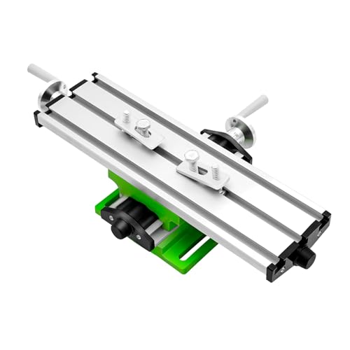 POTYYH Kreuztisch Frästisch mit X Y Achse Fräsen Arbeitstisch Einstellbar Koordinatentisch, 2-Ach Tischfräsmaschine für Bohrständer Fräsständer, 310 x 90 mm POTYYH Kreuztisch Frästisch mit X Y Achse Fräsen Arbeitstisch Einstellbar Koordinatentisch, 2-Ach Tischfräsmaschine für Bohrständer Fräsständer, 310 x 90 mm von POTYYH