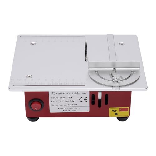 POTYYH Mini Tischkreissäge, 96W Tragbare Tischsäge Tischkissägen, 7-Gang-Netzteil Einstellbarer Präzisions Table Saw, Hönverstellbarer 0.1-14 mm, 4700 U/min, für Eisen, Kupfer, Kunststoff, Holz POTYYH Mini Tischkreissäge, 96W Tragbare Tischsäge Tischkissägen, 7-Gang-Netzteil Einstellbarer Präzisions Table Saw, Hönverstellbarer 0.1-14 mm, 4700 U/min, für Eisen, Kupfer, Kunststoff, Holz von POTYYH