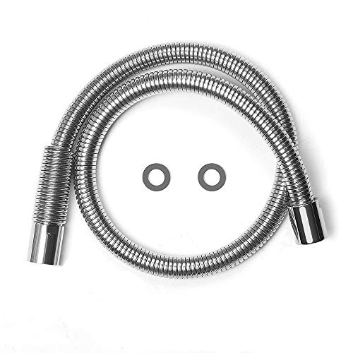 POUGEO Gastro Schlauch Küchenarmatur Ersatzschlauch für Schlauch Gastro/Gastrobrause/Geschirrbrause - Inner Schlauch of PEX - 1/2" Standard-AG Adapter - Edelstahl Länge 100cm, 38 Zoll von POUGEO