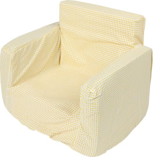 POUPY Mondotuo Gelber Abnehmbarer weicher Sessel für Kinder, waschbar, wiederverwendbar und gepolstert. von POUPY