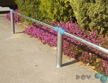 POV® Edelstahlgeländer, 1000 mm Überflur Endpfosten für Oberholm von POV