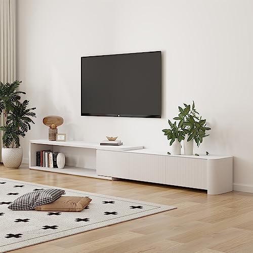 POVISON TV Schrank Modernes ausklappbares TV-Möbel 200cm mit 3 Schubladen. von POVISON