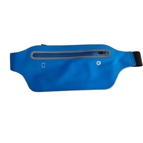 POVVFRTY Sport Unsichtbare Hüfttasche, Ultradünne Lauf-, Wasserdicht Und Diebstahlsichere Sommer-Telefontasche for Frauen Und Männer, Sommer-Hüfttasche(Blue) von POVVFRTY