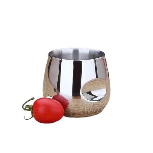 POVVFRTY Superdicker doppelschichtiger Wasserbecher, Teebecher, Kaffeebecher aus Edelstahl, kann isoliert Werden und hat einen hohen ästhetischen Wert von 150 ml von POVVFRTY