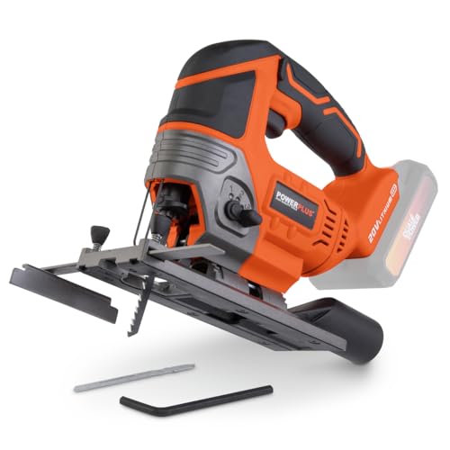 Dual Power Akku-Stichsäge POWDP25300-20V elektrische Stichsägen - 2300min-1 - Jigsaw ohne Akku und Ladegerät - mit 2 Acc. von POWERPLUS