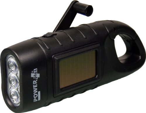 POWER plus Seahorse 3 LED Dynamo/Solar aufladbares Taschenlampe mit Karabinerhaken Schwarz POWER plus Seahorse 3 LED Dynamo/Solar aufladbares Taschenlampe mit Karabinerhaken Schwarz von POWER plus