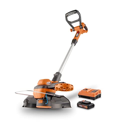 Power Plus Dual Power Akku-Rasentrimmer POWDPG75420-20 V und 250 mm Ø, inkl. Akku und Ladegerät, Gartengeräte 2 in 1 als Rasentrimmer und Rasenkantenschneider für Ihren Garten von POWERPLUS