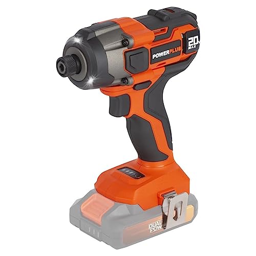 Powerplus Dual Power Akku-Schlagbohrschrauber POWDP20100-20 V Akku-Schlagbohrschrauber mit 4350 U/min und 180 Nm, ohne Akku und Ladegerät von POWERPLUS