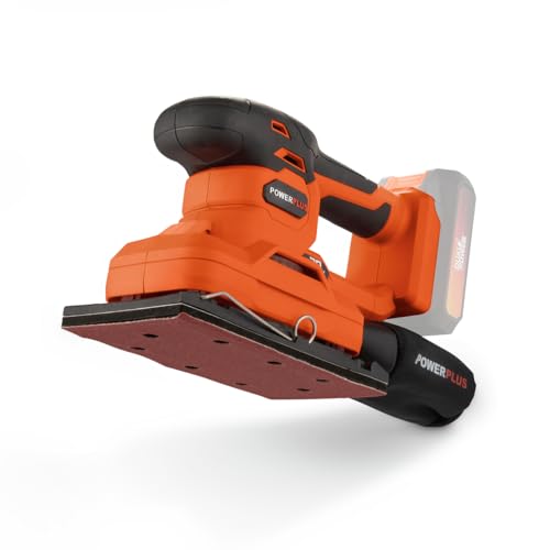 Powerplus Dual Power Akku-Schwingschleifer POWDP50300 - Schleifmaschine 20V - Papier 187x90mm - 24000min-1, Ohne Akku & Ladegerät von POWERPLUS