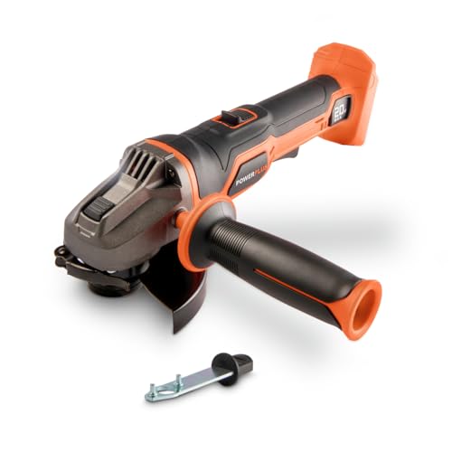 Dual Power Cordless Winkelschleifer POWDP35100-20V Schleifer - Schleifteller 115mm ᴓ, ohne Akku oder Ladegerät, Elektrowerkzeug von POWERPLUS