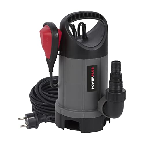 Powerplus Elektrische Wasserpumpe POWEW67906-750 W Unterwasserpumpe, Maximaltemperatur 35°C und Fördermenge 13.000 l/h, Gartenpumpe, Saugpumpe, Tauchpumpe, Gartengeräte von POWER plus