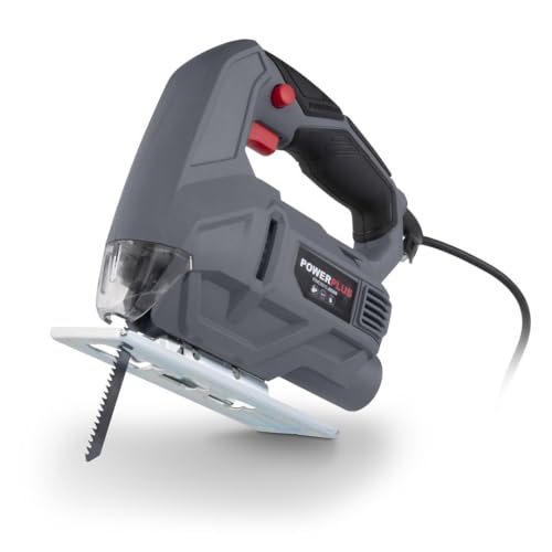 Powerplus Elektro-Stichsäge POWE30010-450W elektrische Stichsägen - 3000min-1 - Jigsaw Pendelhubstichsägemit 1 Acc. von POWERPLUS