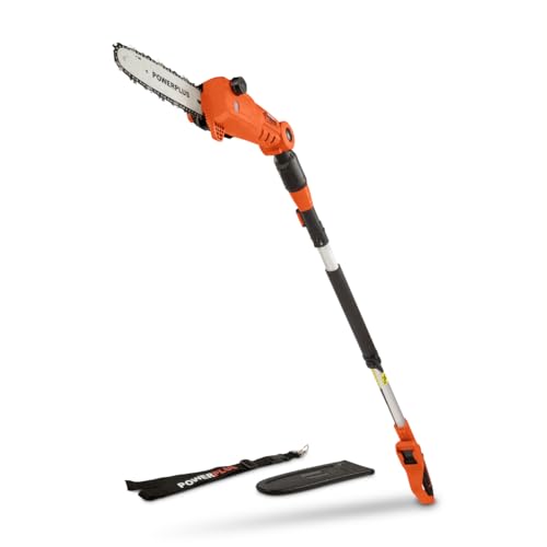 Varo POWER plus Dual Power Akku Teleskop-Kettensäge POWDPG75385 - ohne Akku und Ladegerät, 40V Motorsäge mit 250 mm Schwert mit Kettenschmierung, für einfache & anspruchsvolle Garten- & Holzarbeit von POWERPLUS