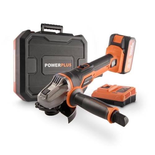 Winkelschleifer 20 V 115 mm + Bat. 40 V 2,5 Ah+Carg. Powerplus von POWERPLUS