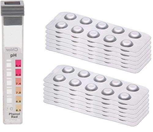 120 Testtabletten - je 60 x pH-Wert Phenol Red und 60 x DPD1 Chlor - inkl. 1 x Messkammer von POWERHAUS24 120 Testtabletten - je 60 x pH-Wert Phenol Red und 60 x DPD1 Chlor - inkl. 1 x Messkammer von POWERHAUS24 von POWERHAUS24