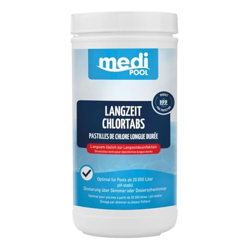 Chlortabletten organisch - 200g - 1KG - langsam löslich - Aktivchlor Mind. 90% - mit POWERHAUS24 Pflegefibel von POWERHAUS24