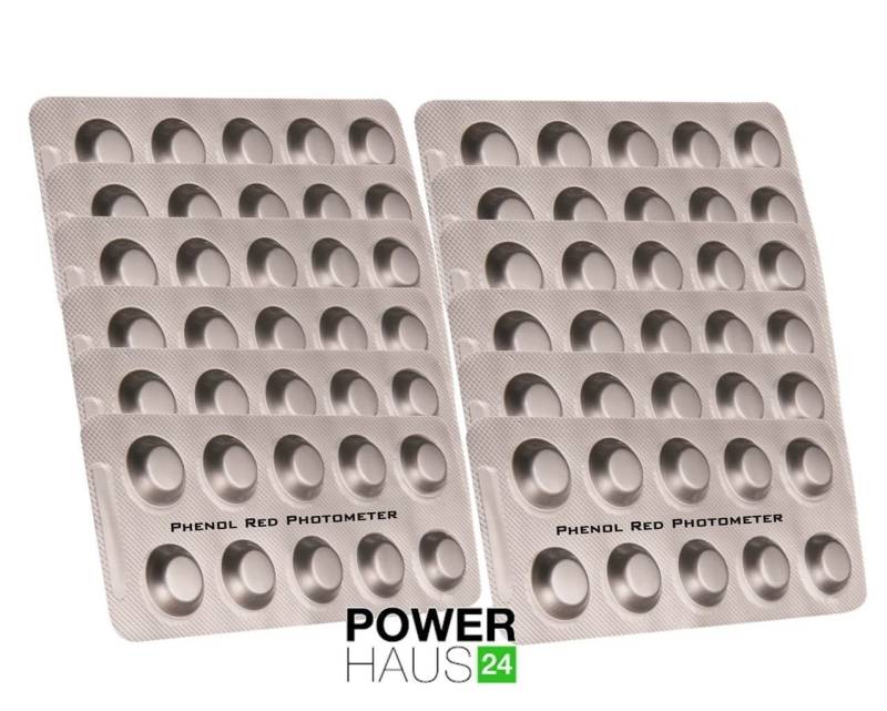Keksdose POWERHAUS24 - 120 Photometer Testtabletten pH-Wert, Metal von POWERHAUS24