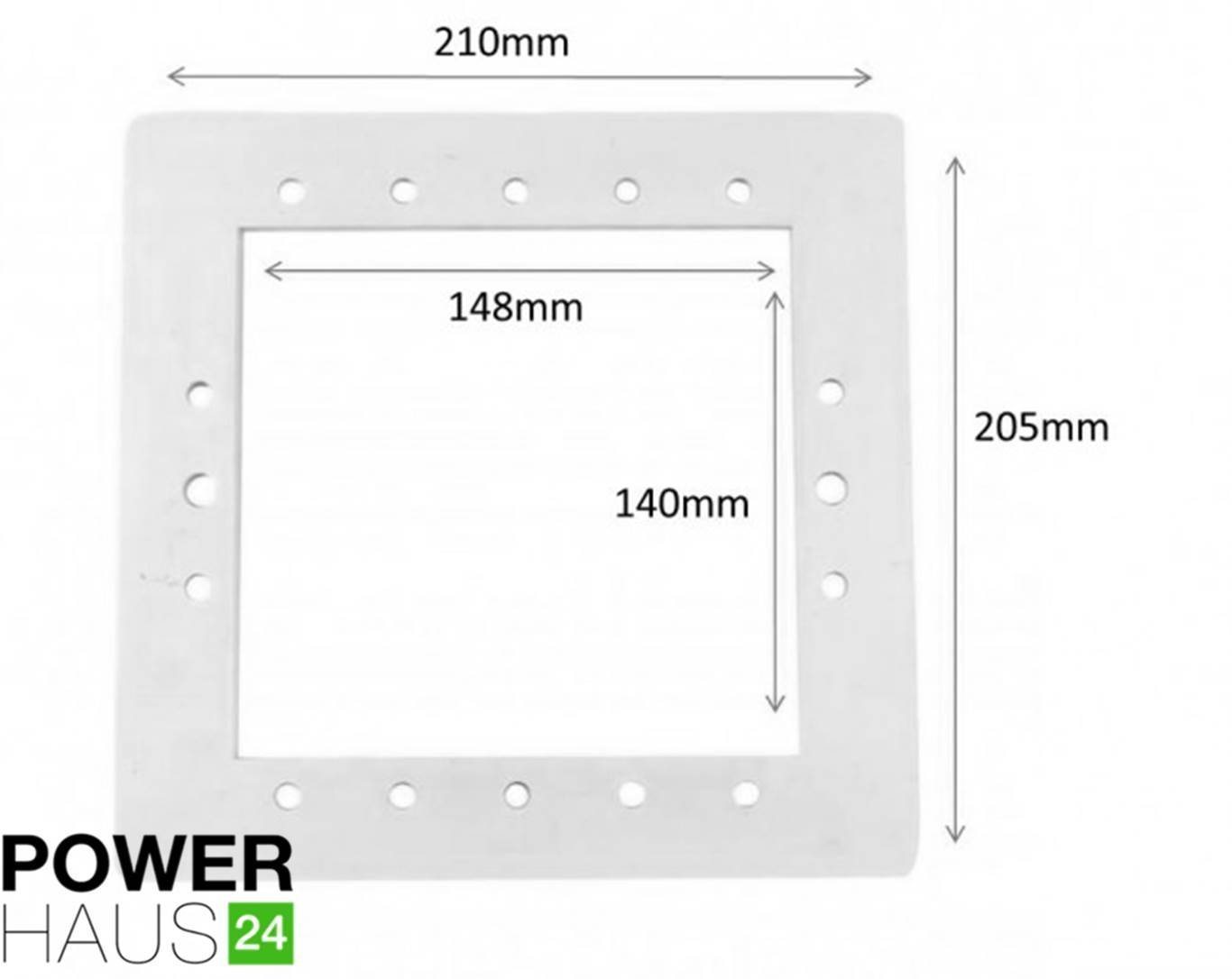 Keksdose POWERHAUS24 - Doppeldichtung für Einbauskimmer -, Metal Keksdose POWERHAUS24 - Doppeldichtung für Einbauskimmer -, Metal von POWERHAUS24