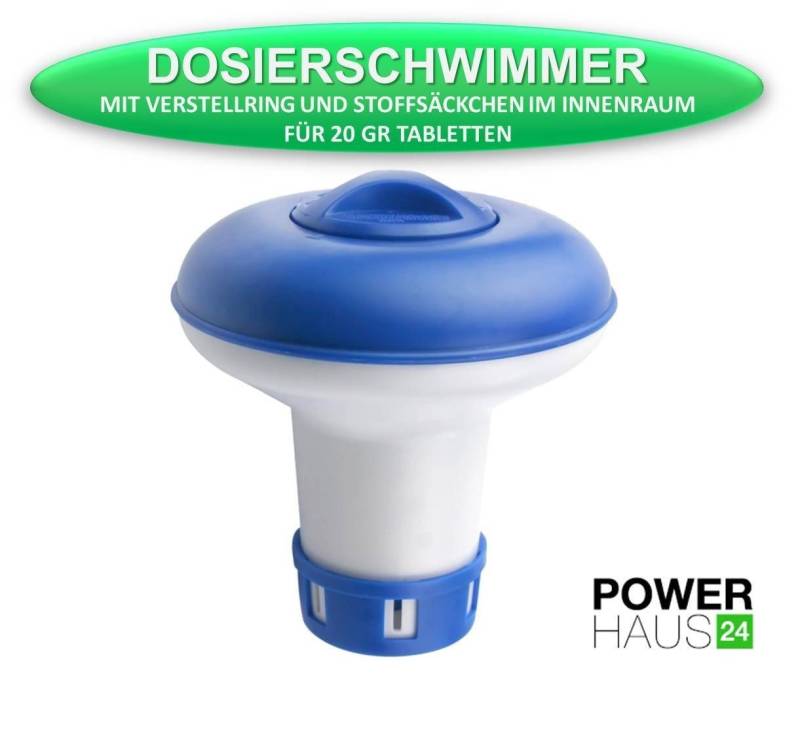 Keksdose POWERHAUS24 - Dosierschwimmer Mini für 20gr Tablet, Metal von POWERHAUS24