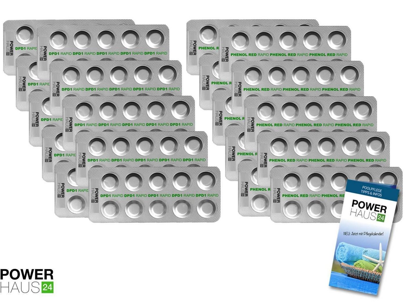 Keksdose SET - 200 Rapid Testtabletten 100 x pH-Wert Phenol, Metal Keksdose SET - 200 Rapid Testtabletten 100 x pH-Wert Phenol, Metal von POWERHAUS24